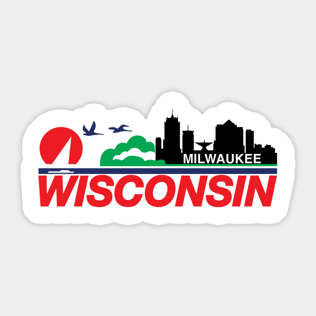 Wisconsin License Plate Milwaukee Skyline Wisconsin License Plate